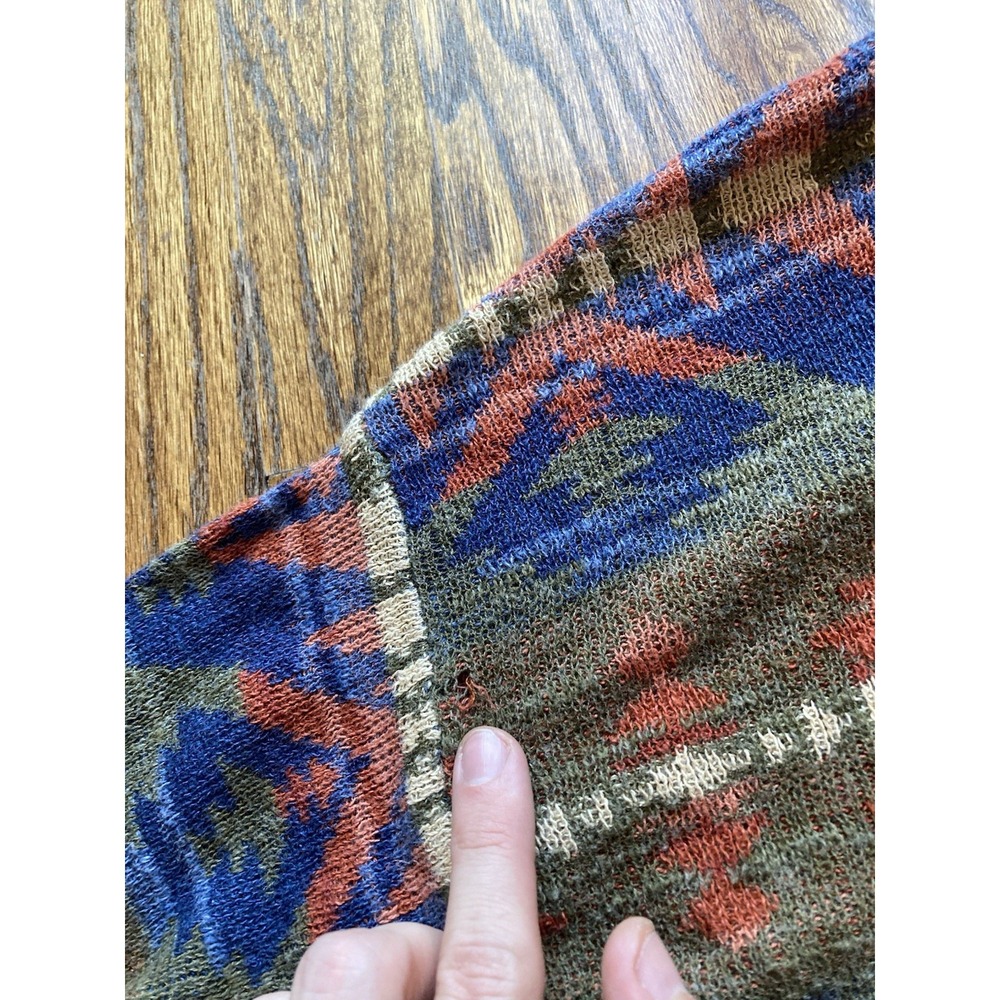 Ralph Lauren Denim & Supply Sweater Womens Small Cotton Blend Southwestern Aztec - Picture 8 of 9